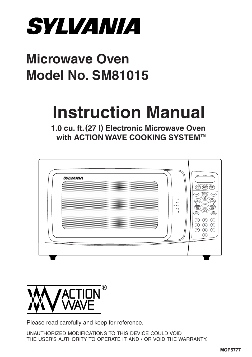 Sylvania SM81015 User Manual | 25 pages