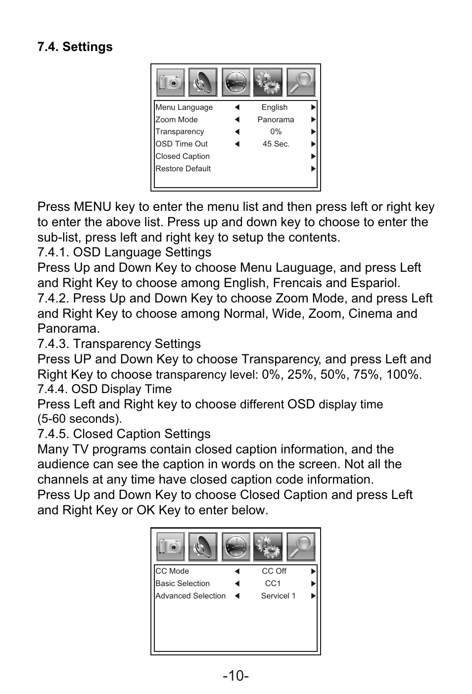 Т³гж 12, Press left and right key to choose | Sylvania SRT902A User Manual | Page 12 / 19