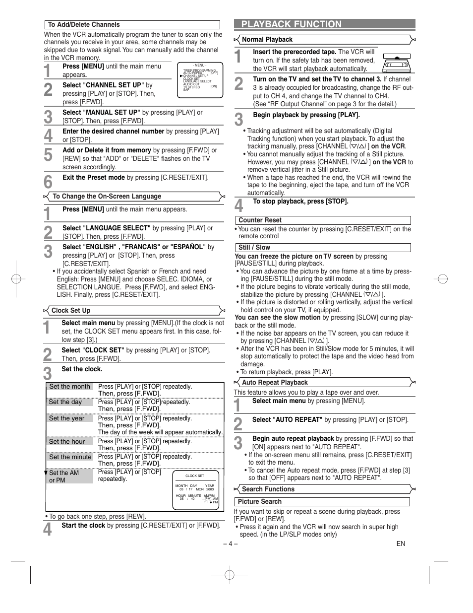 Sylvania SSV6003 User Manual | Page 4 / 8
