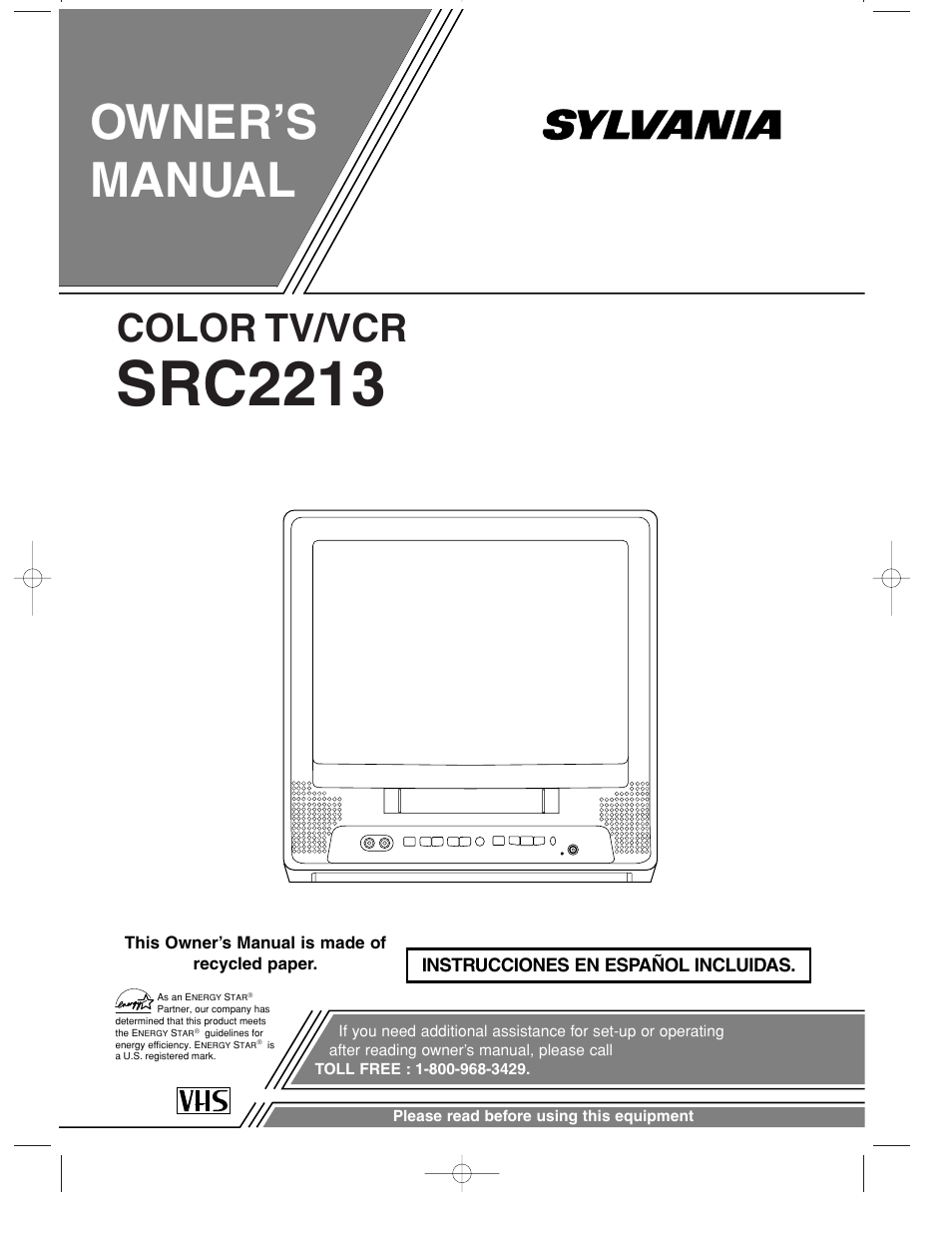 Sylvania SRC2213 User Manual | 32 pages