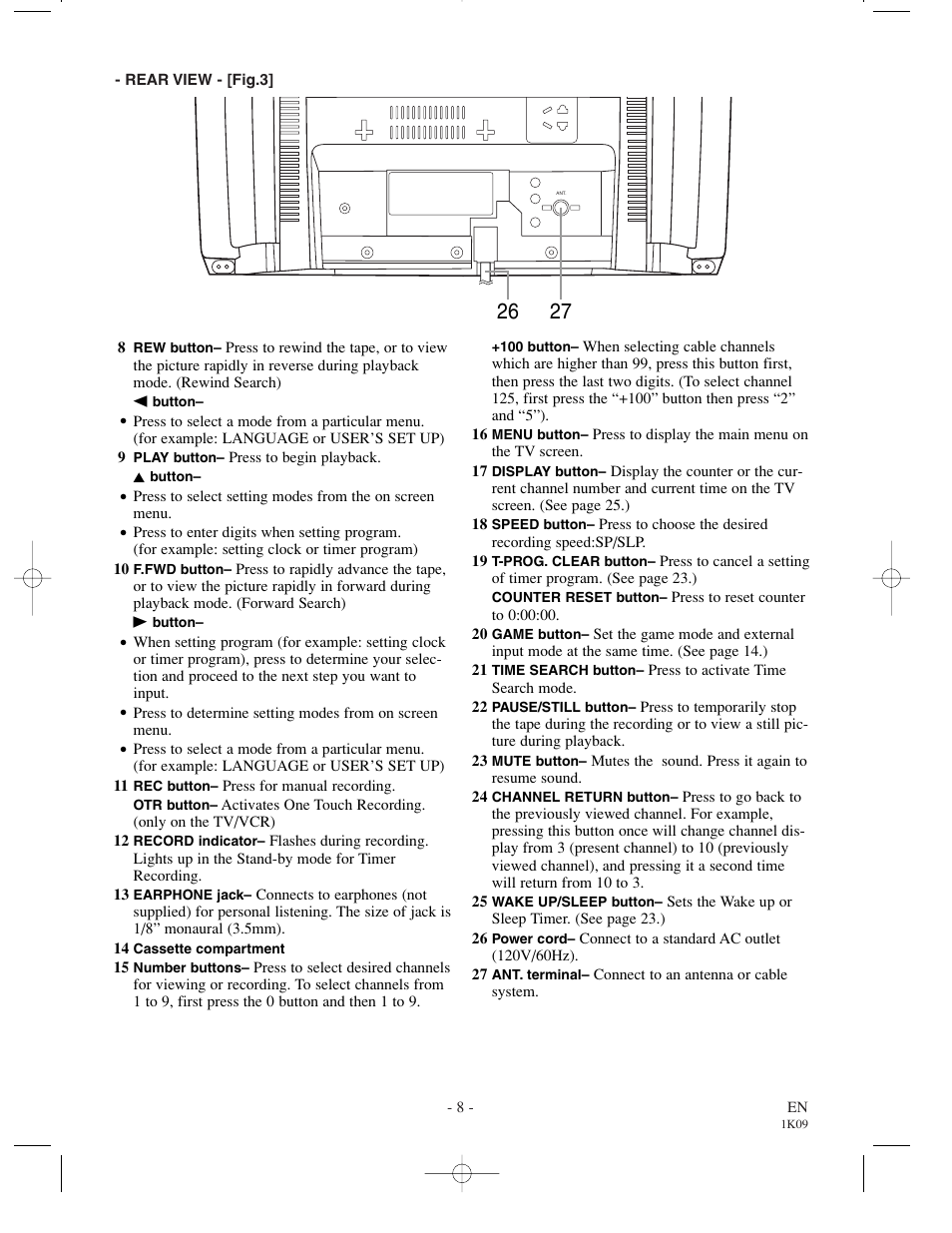 Sylvania SRC2213 User Manual | Page 8 / 32