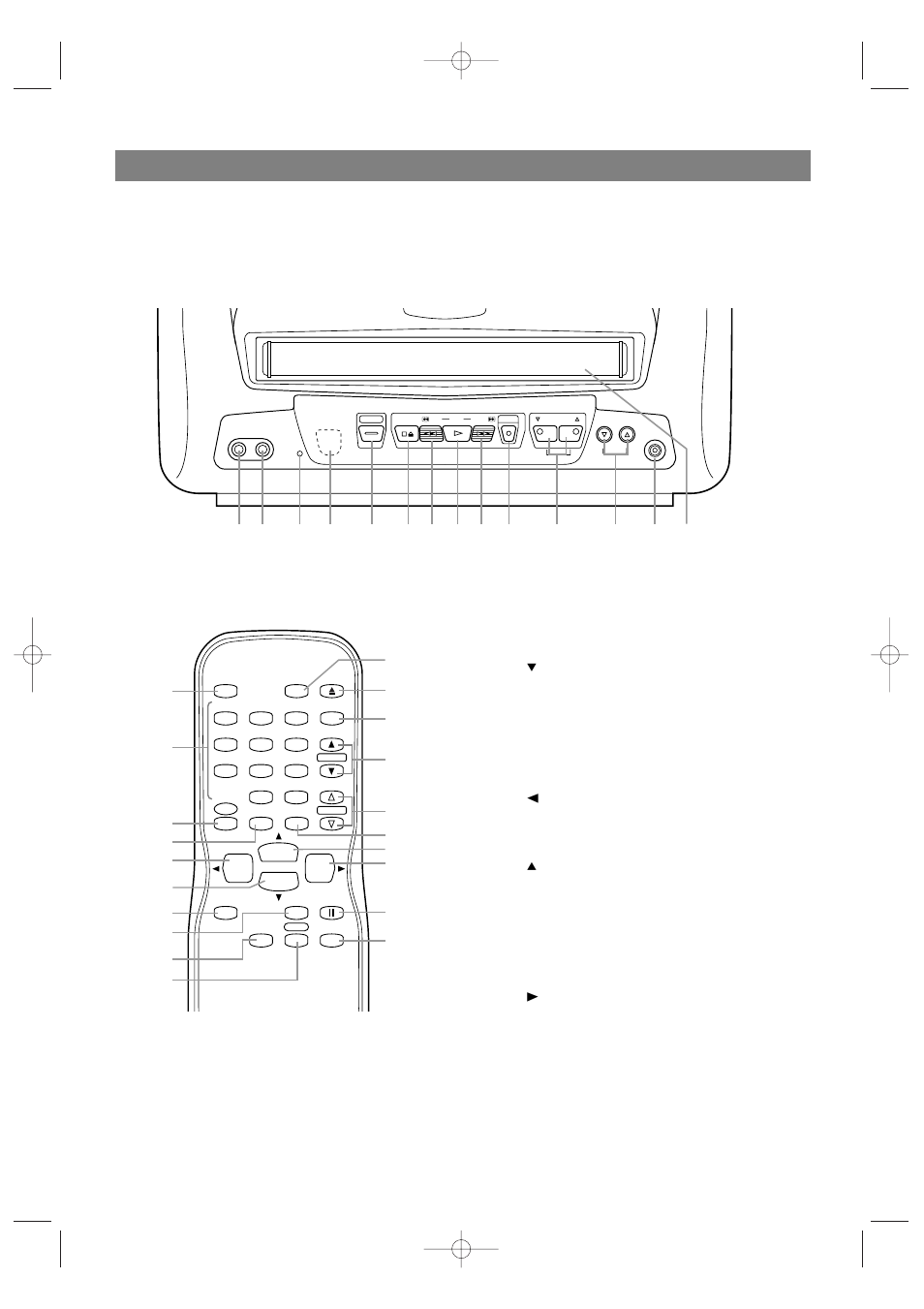 Controles de operación y sus funciones, Panel delantero - - control remoto, 27 - es | Sylvania 6309CB User Manual | Page 28 / 33
