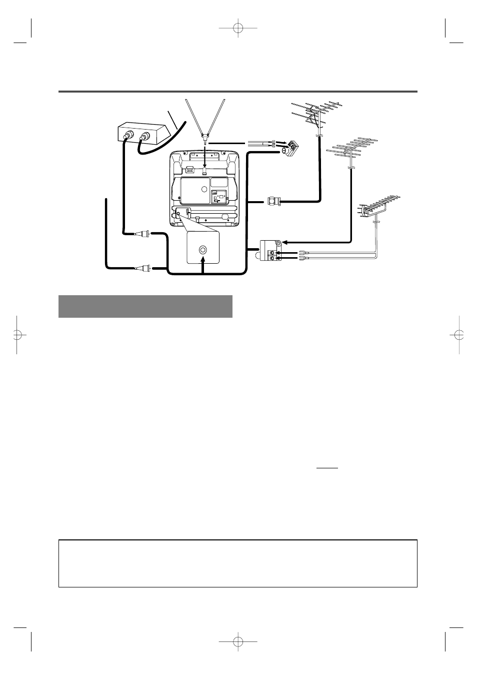 Preparation for use, Antenna/cable connections | Sylvania 6309CB User Manual | Page 9 / 33