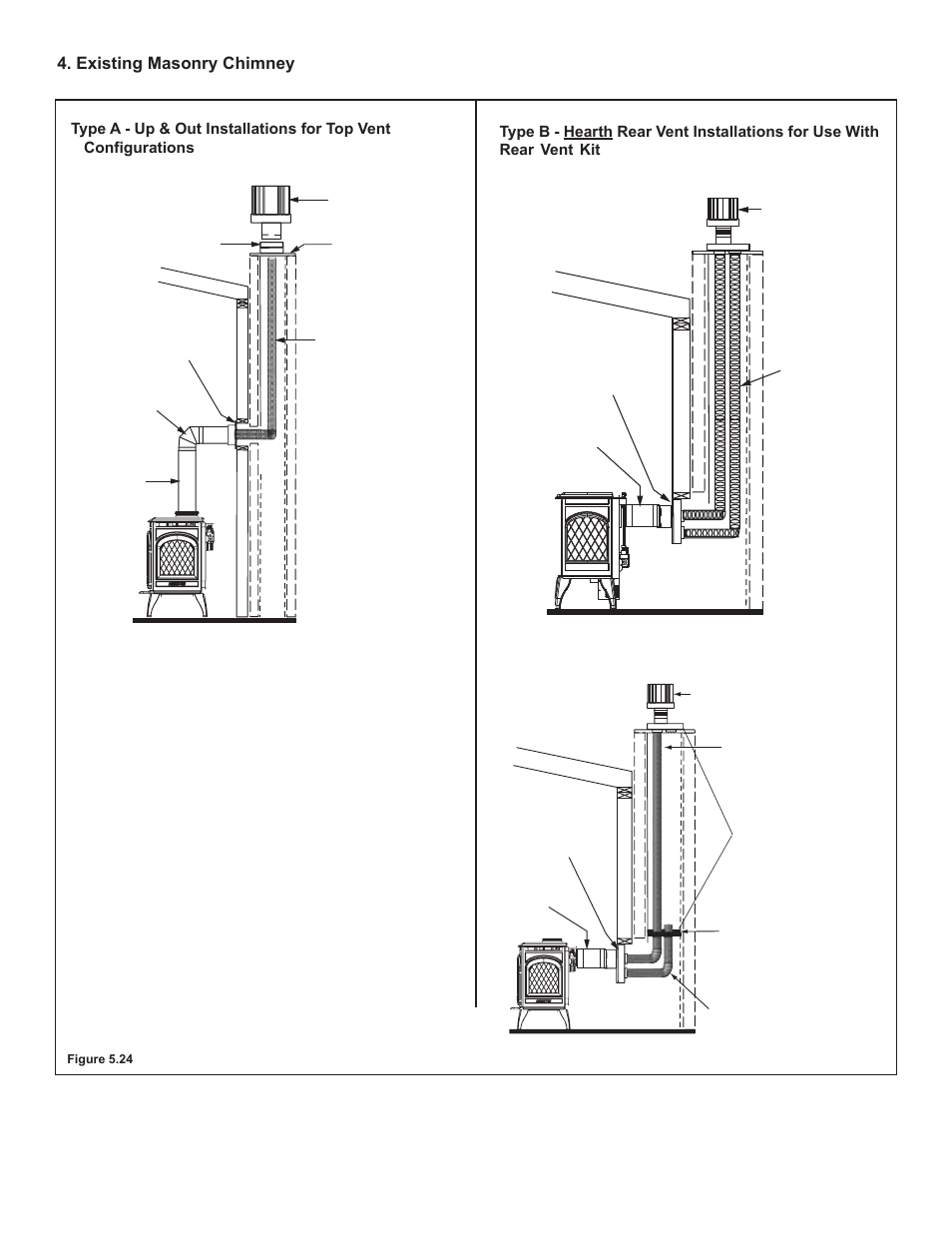 Existing masonry chimney | OmniTek TOPAZ 839-1340 User Manual | Page 20 / 56