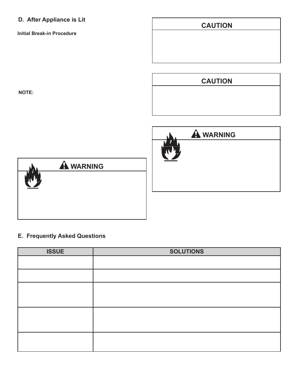 Warning, Caution | OmniTek TOPAZ 839-1340 User Manual | Page 39 / 56