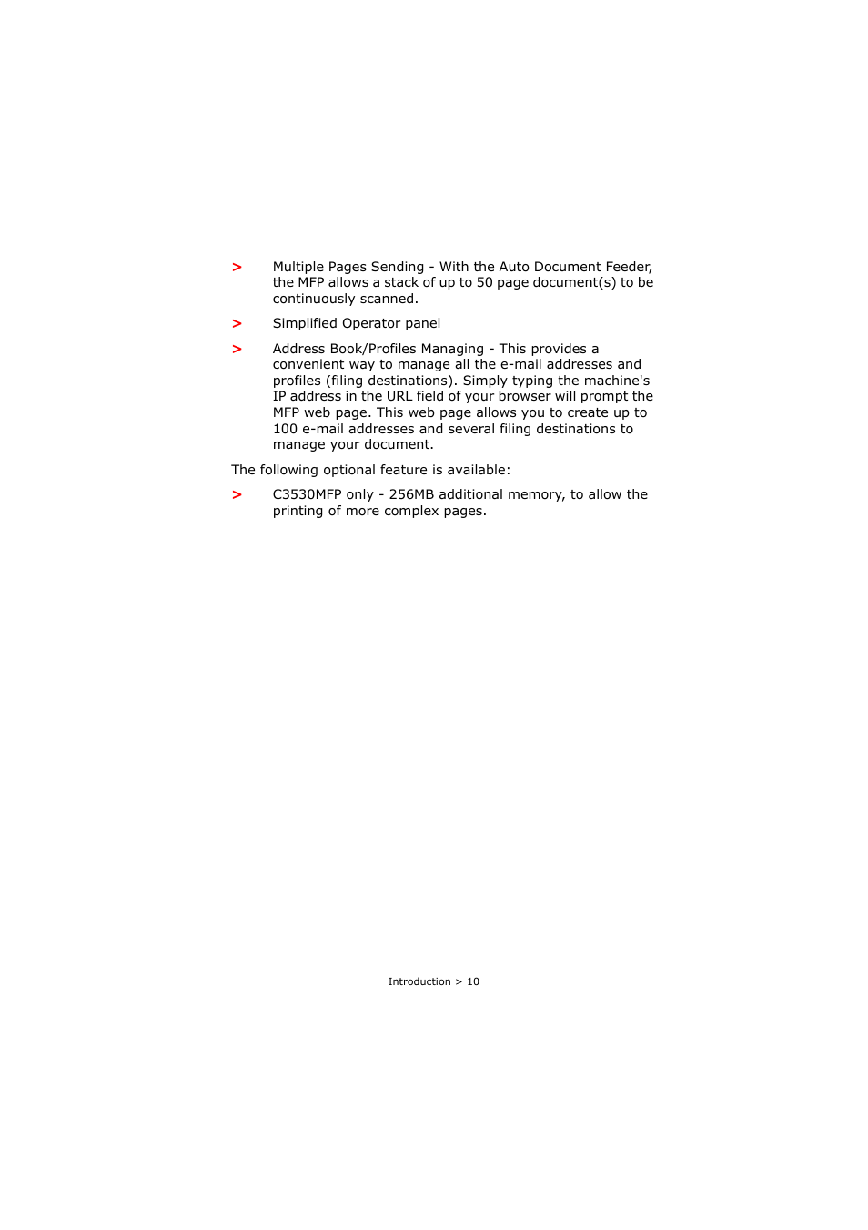 Oki C3520 User Manual | Page 10 / 138