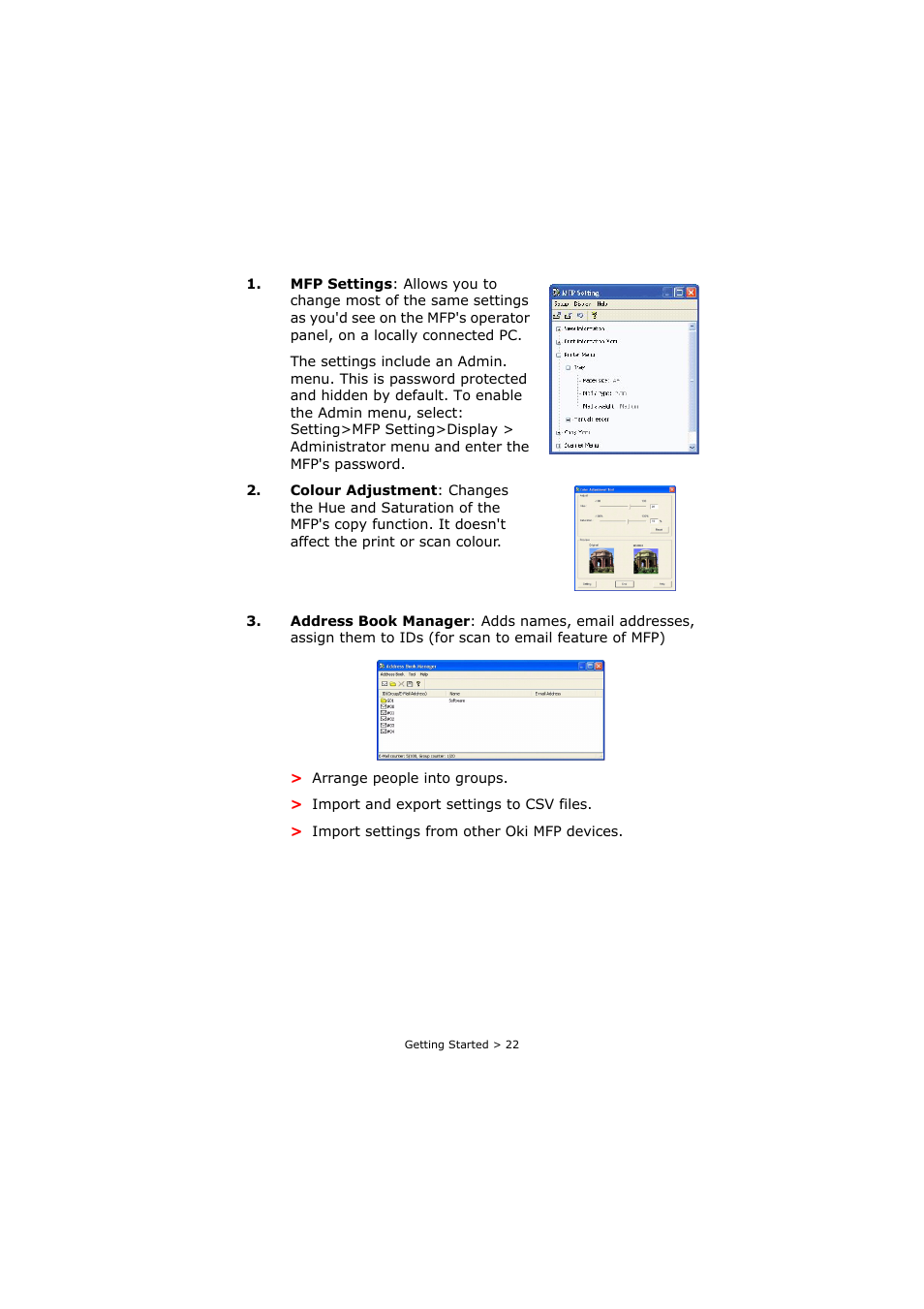 Oki C3520 User Manual | Page 22 / 138