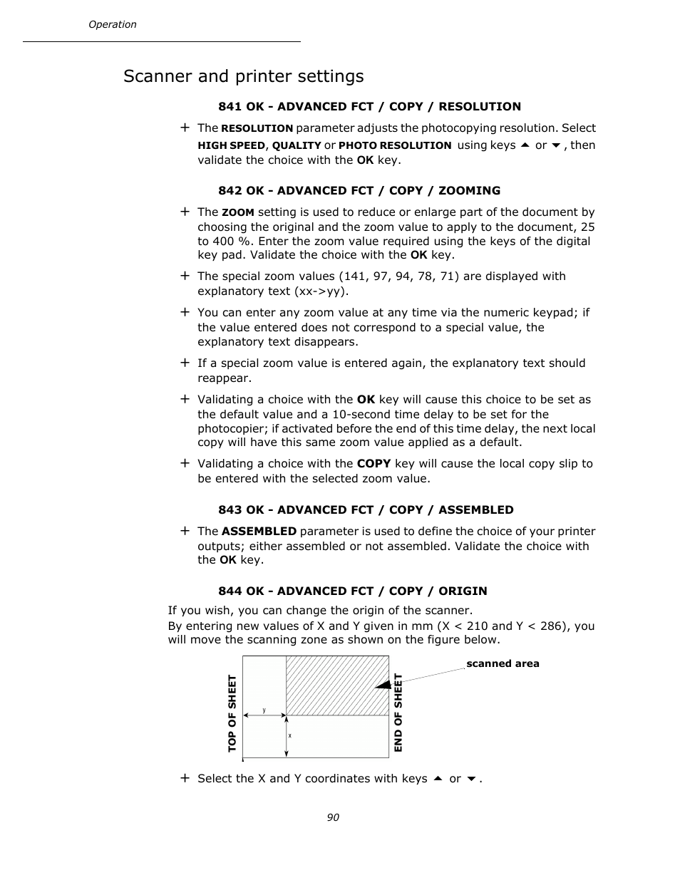 Scanner and printer settings, P. 90 | Oki B4545 MFP User Manual | Page 90 / 154
