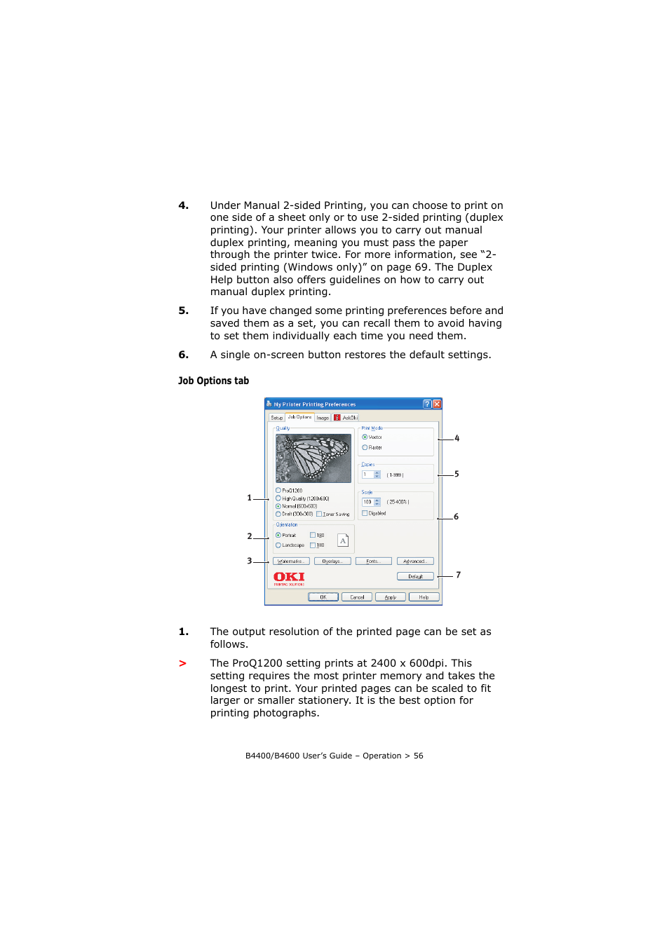 Oki B4400 Series User Manual | Page 56 / 104