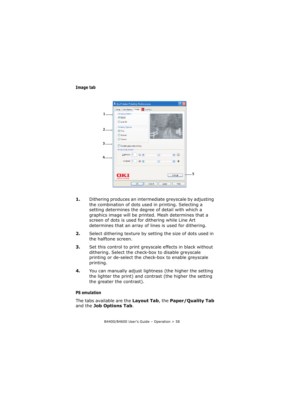 Oki B4400 Series User Manual | Page 58 / 104