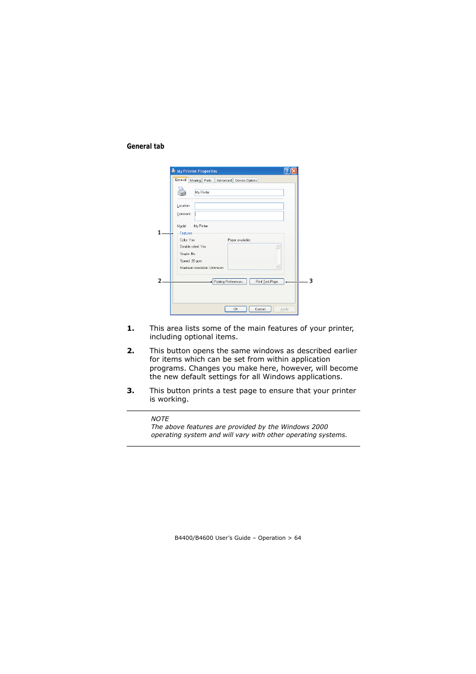 Oki B4400 Series User Manual | Page 64 / 104