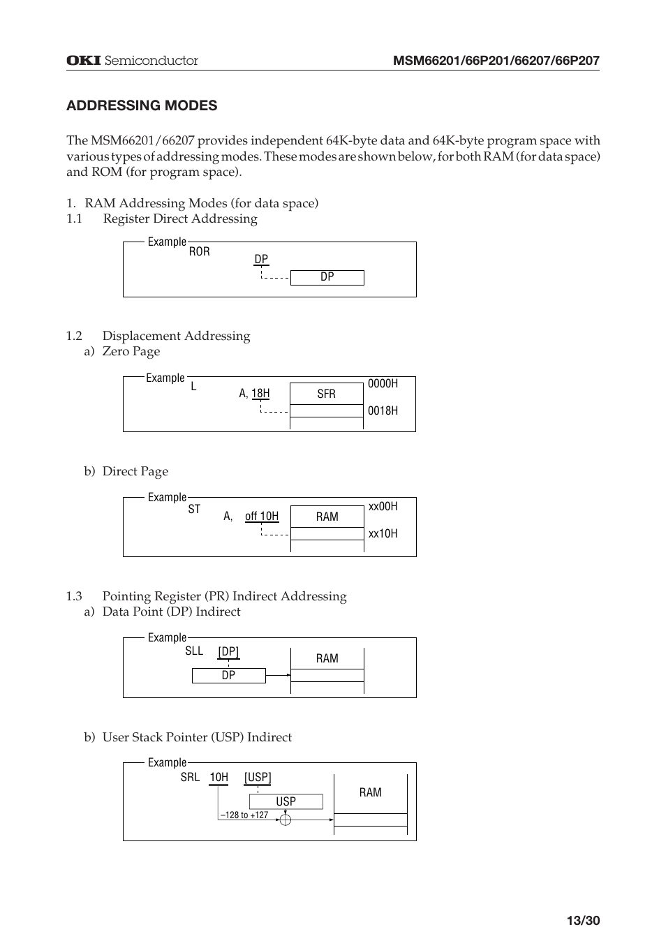 Oki MSM66P201 User Manual | Page 13 / 31