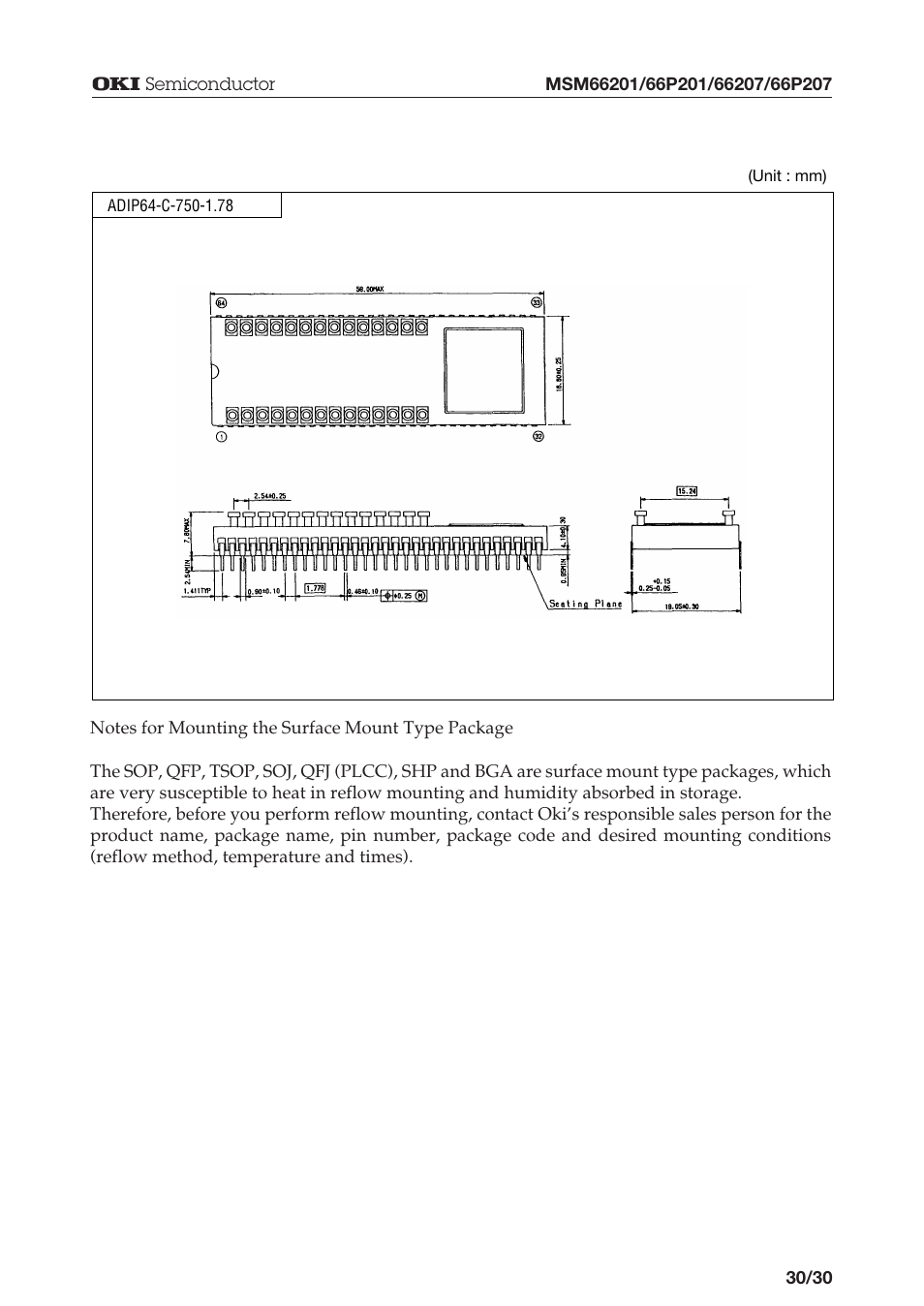 Oki MSM66P201 User Manual | Page 30 / 31