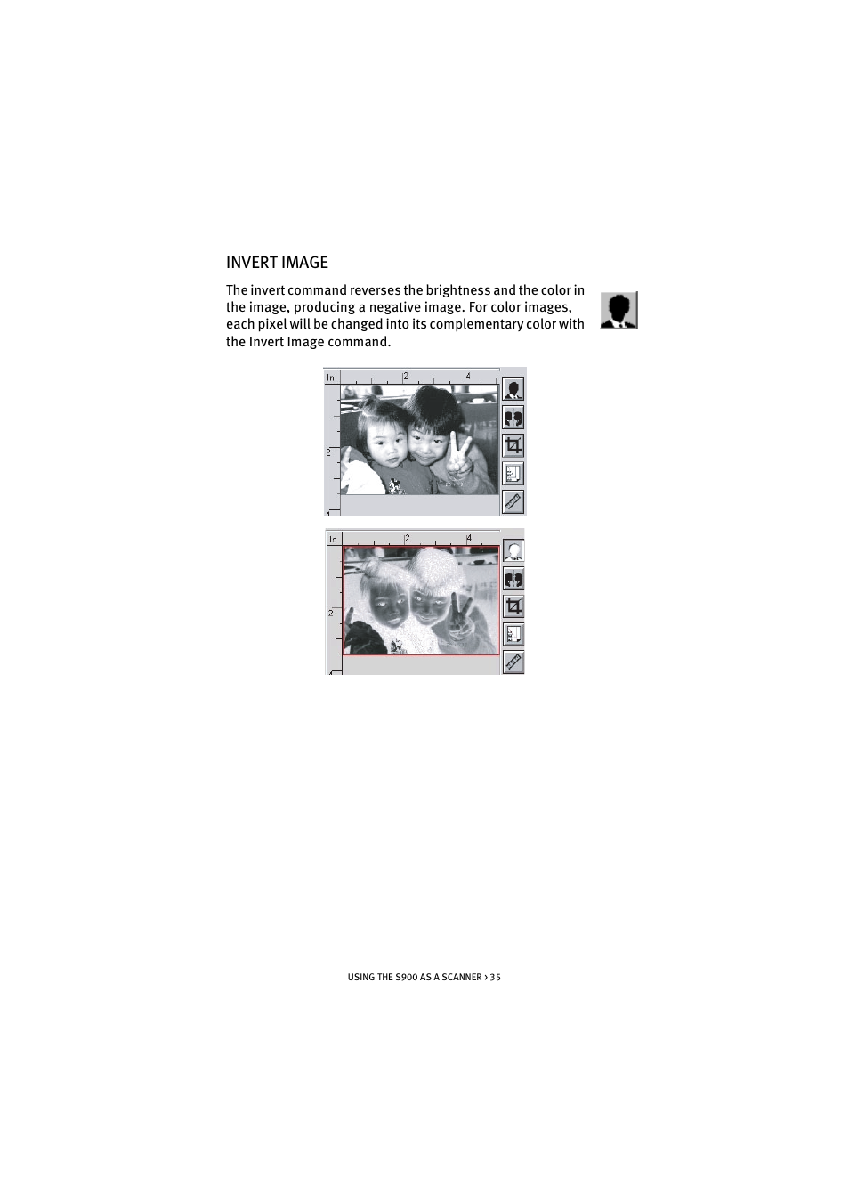 Invert image | Oki S900 User Manual | Page 35 / 85