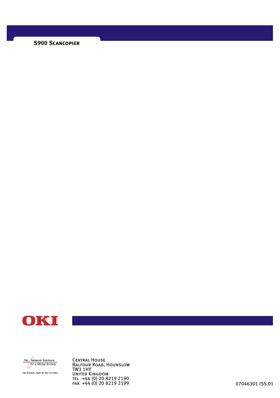 Oki S900 User Manual | Page 85 / 85