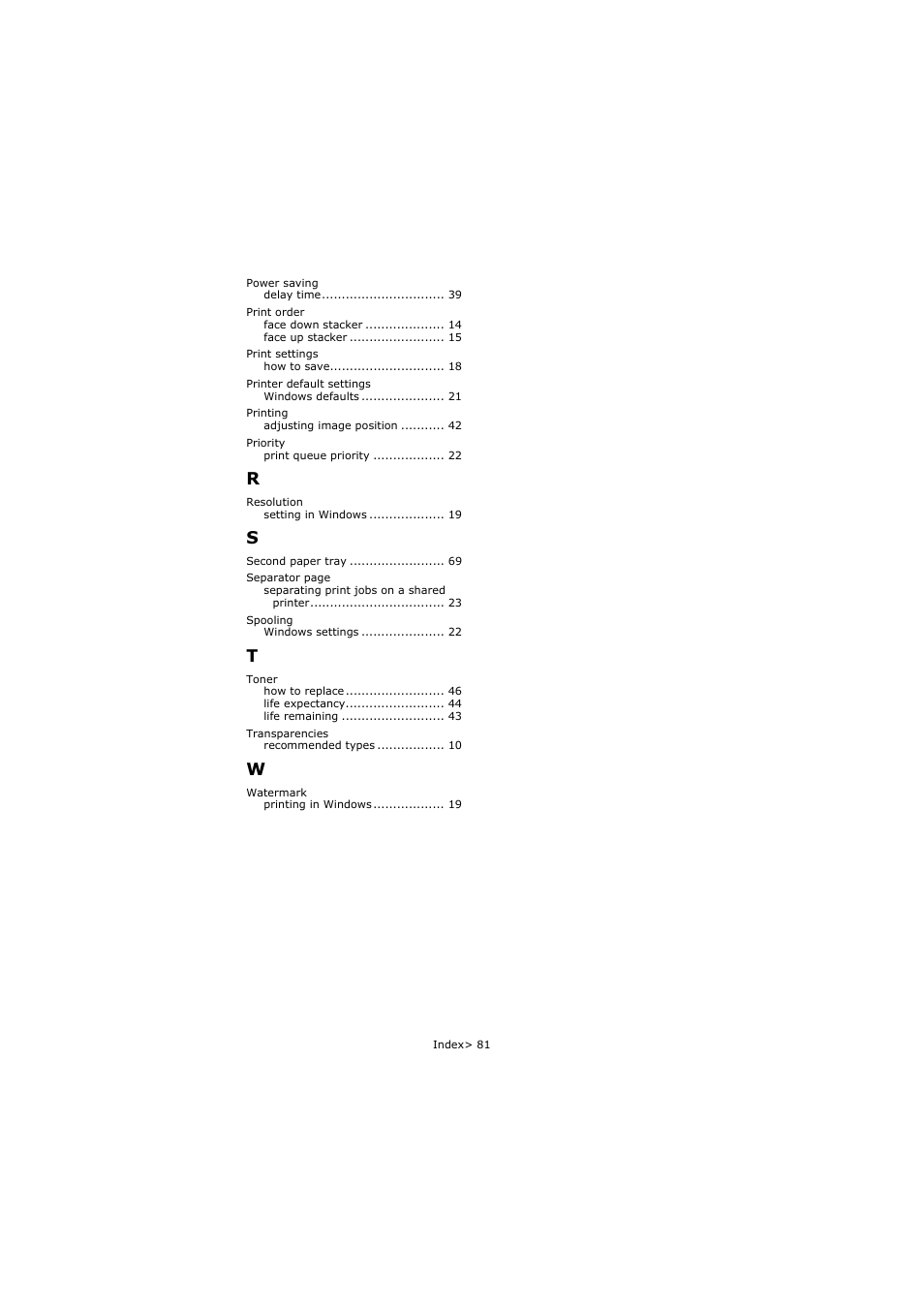 Oki C5250 User Manual | Page 81 / 83