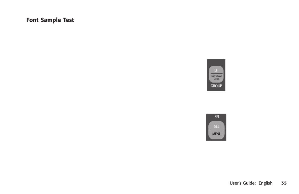 Font sample test | Oki MICROLINE 320 TURBO User Manual | Page 35 / 138