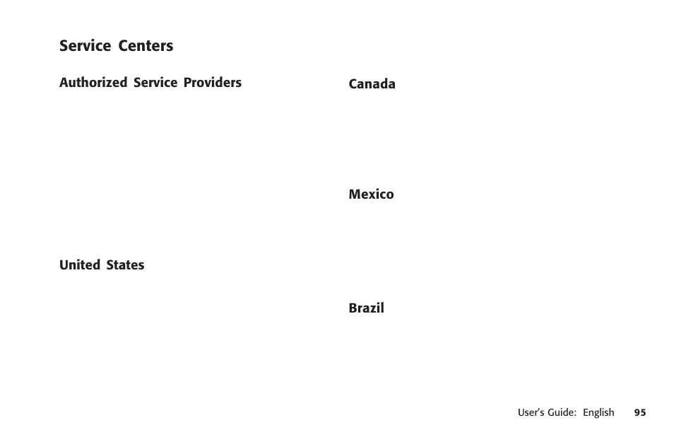 Service centers, Brazil, Service center (oki data) | Locating a service center, Mexico, Latin america, Authorized service centers, Oki data | Oki MICROLINE 320 TURBO User Manual | Page 95 / 138