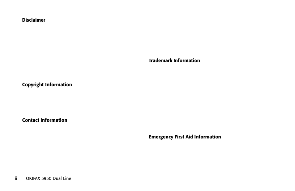 Oki FAX 5950 User Manual | Page 2 / 248
