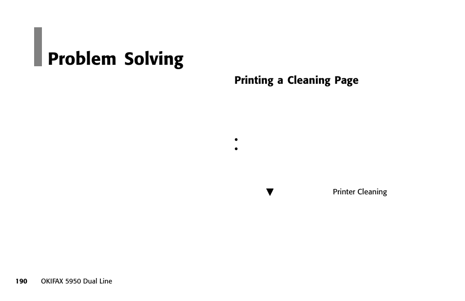 Overview, Problem solving | Oki FAX 5950 User Manual | Page 204 / 248