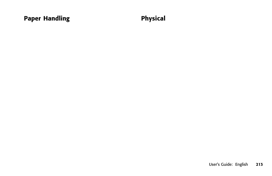 Paper handling, Physical | Oki FAX 5950 User Manual | Page 227 / 248