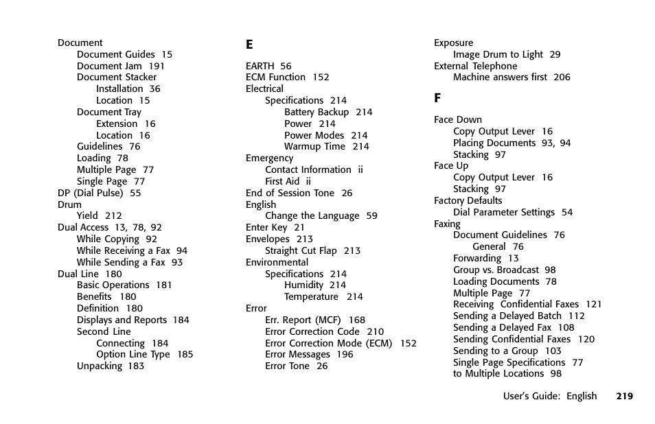 Oki FAX 5950 User Manual | Page 233 / 248