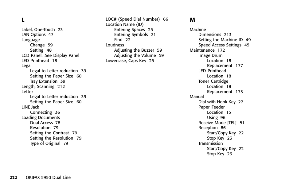 Oki FAX 5950 User Manual | Page 236 / 248