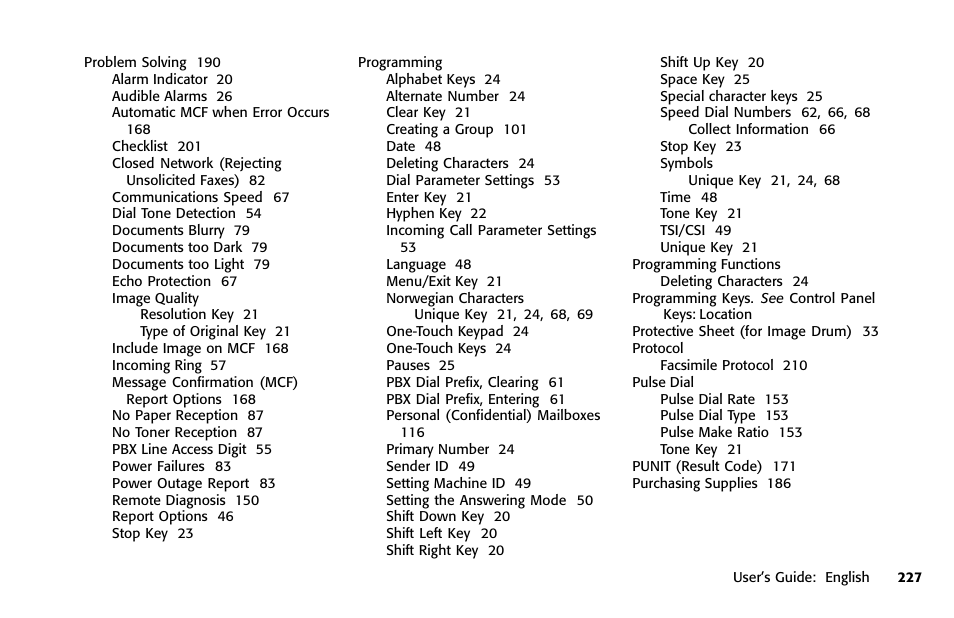 Oki FAX 5950 User Manual | Page 241 / 248