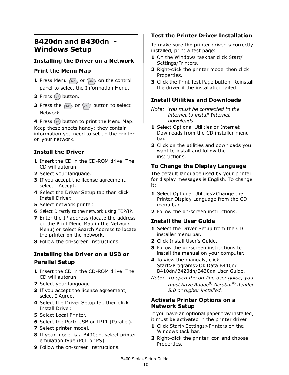 Oki B430DN User Manual | Page 10 / 48