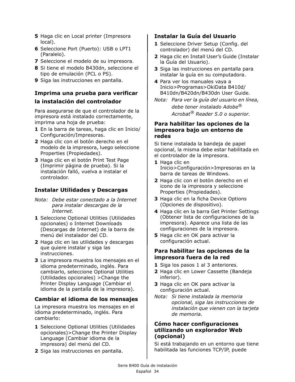 Oki B430DN User Manual | Page 34 / 48