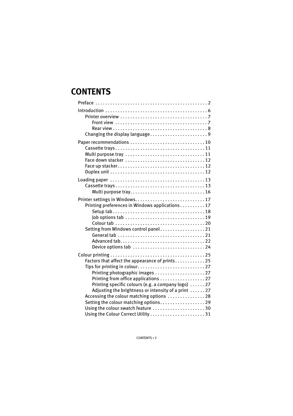Oki C 5200n User Manual | Page 3 / 82