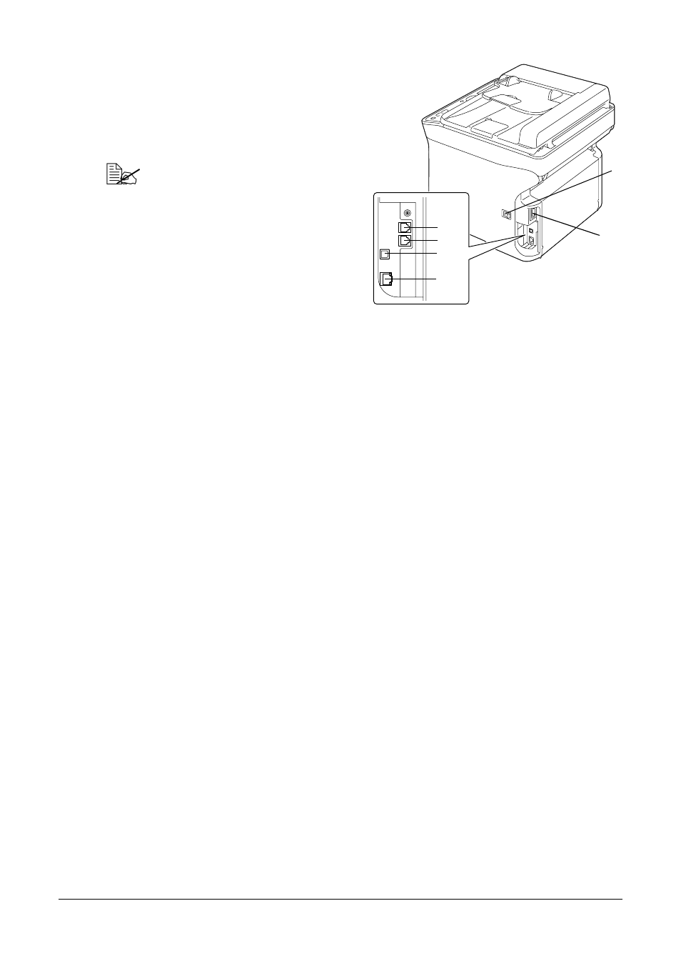 Rear view | Oki MC160n User Manual | Page 9 / 101
