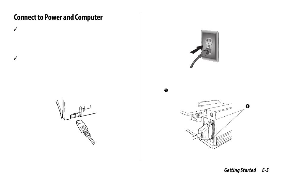 Connect to power and computer | Oki 520 User Manual | Page 12 / 68