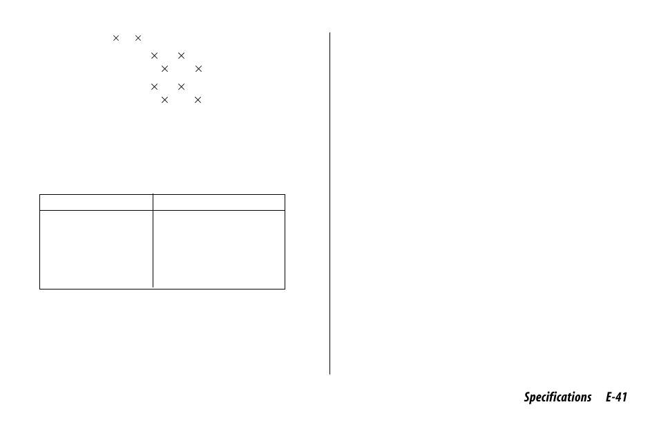 Specifications e-41 | Oki 520 User Manual | Page 48 / 68