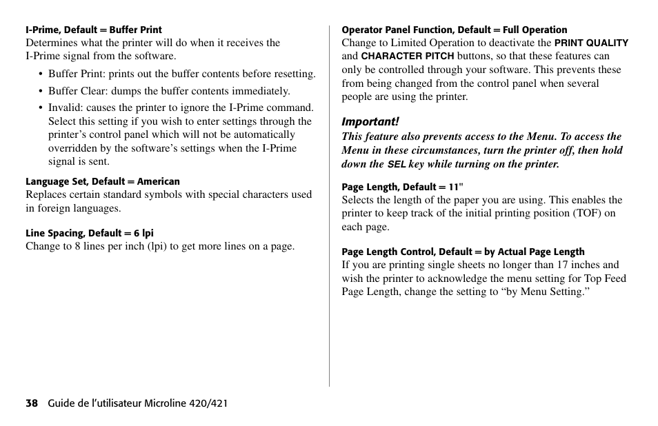 Oki 80 Series User Manual | Page 38 / 97