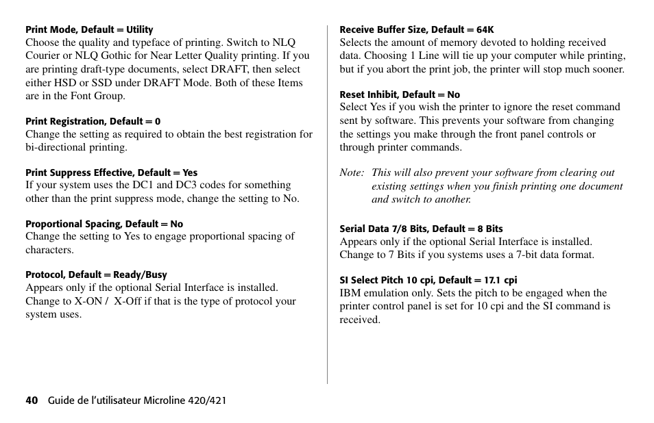Oki 80 Series User Manual | Page 40 / 97