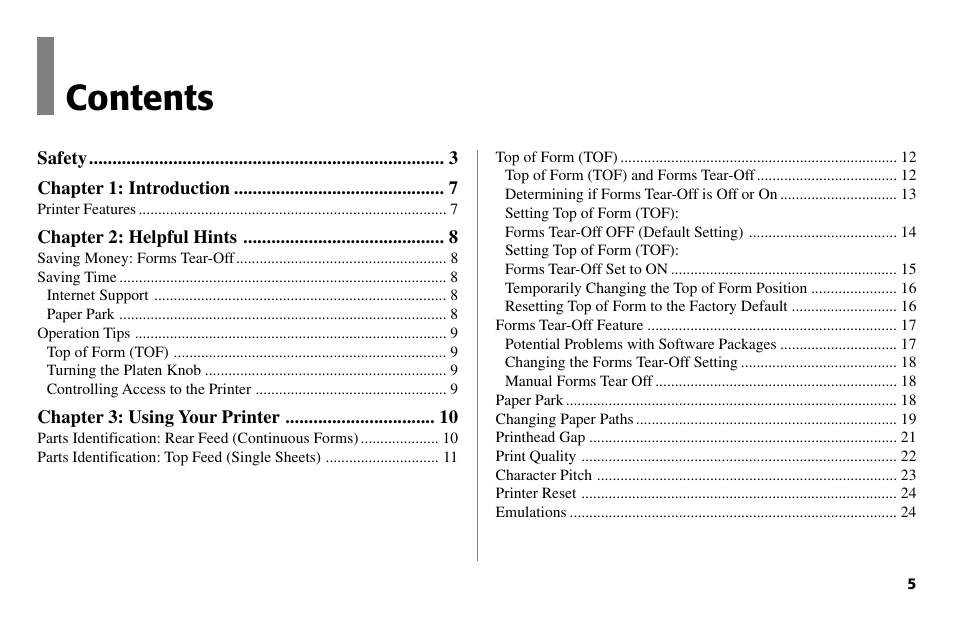 Oki 80 Series User Manual | Page 5 / 97