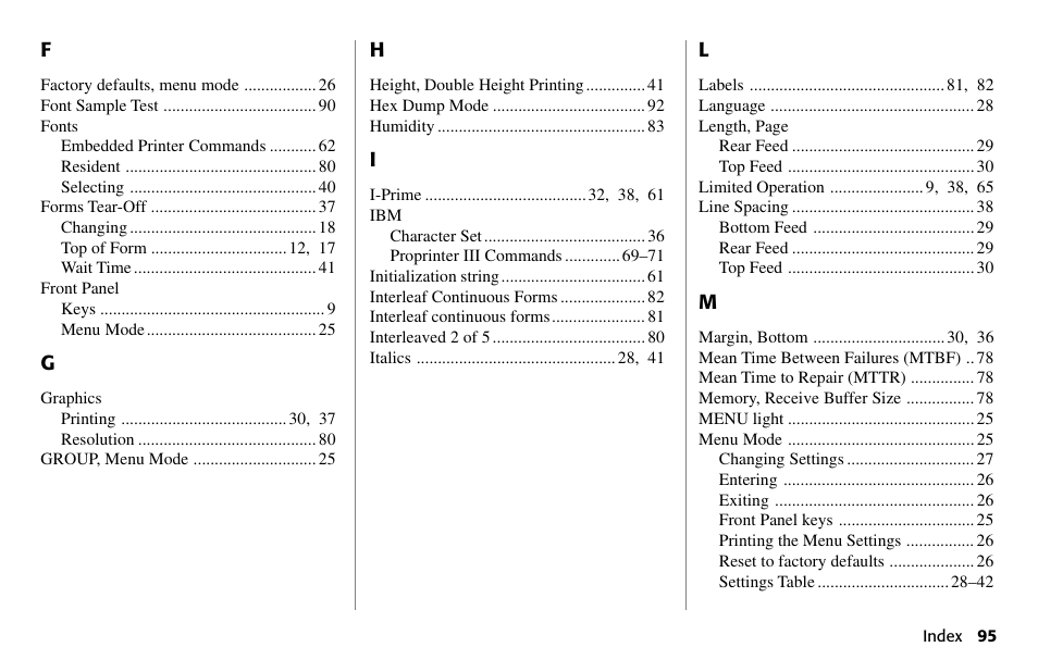 Oki 80 Series User Manual | Page 95 / 97