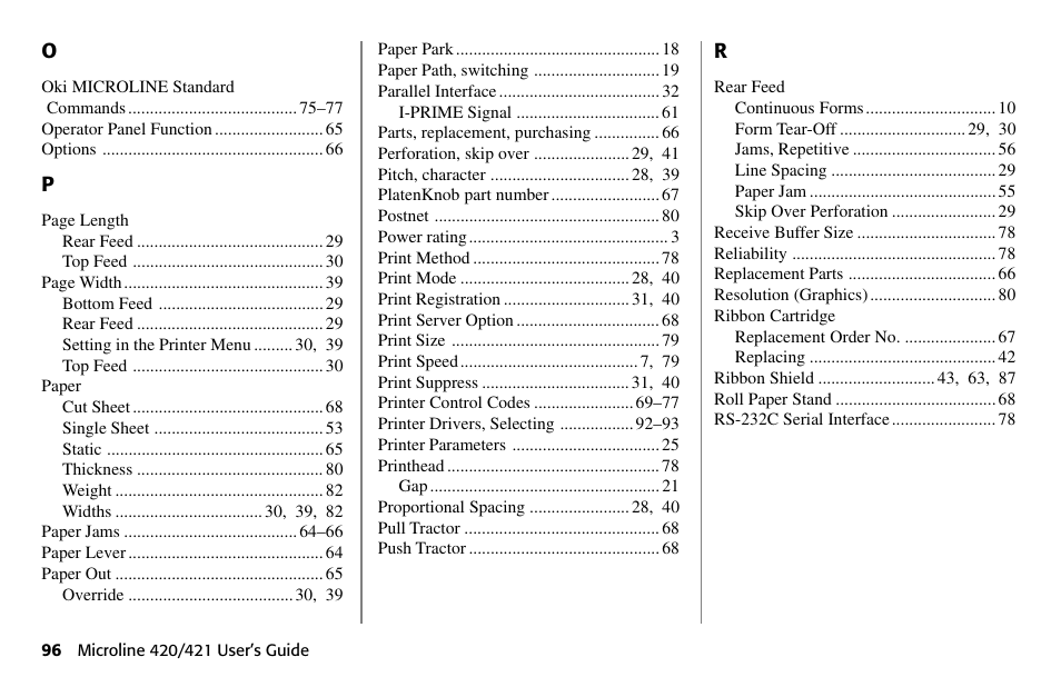 Oki 80 Series User Manual | Page 96 / 97