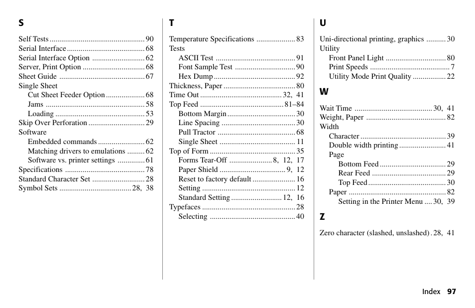 Oki 80 Series User Manual | Page 97 / 97