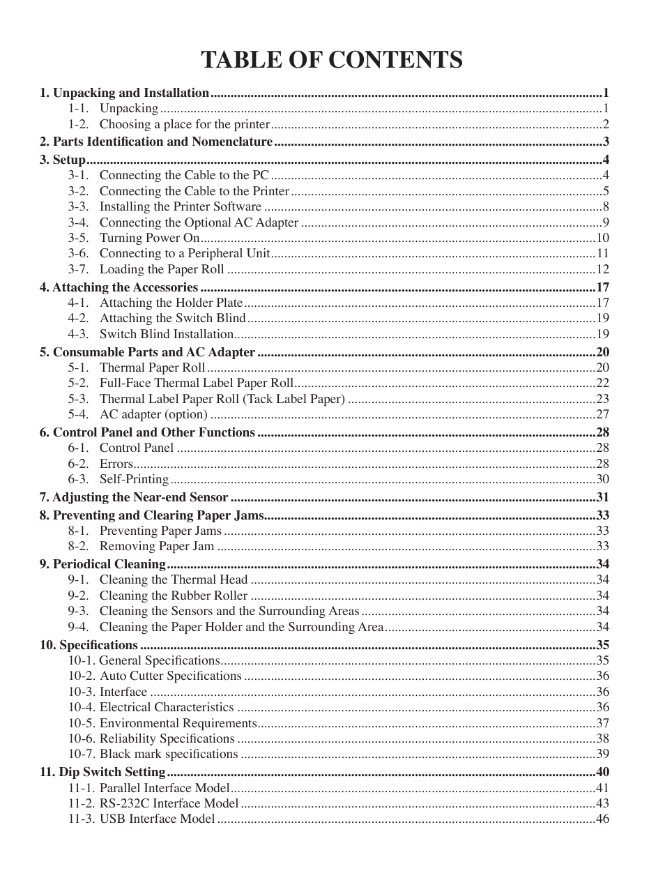 Oki Pos 407II User Manual | Page 3 / 65