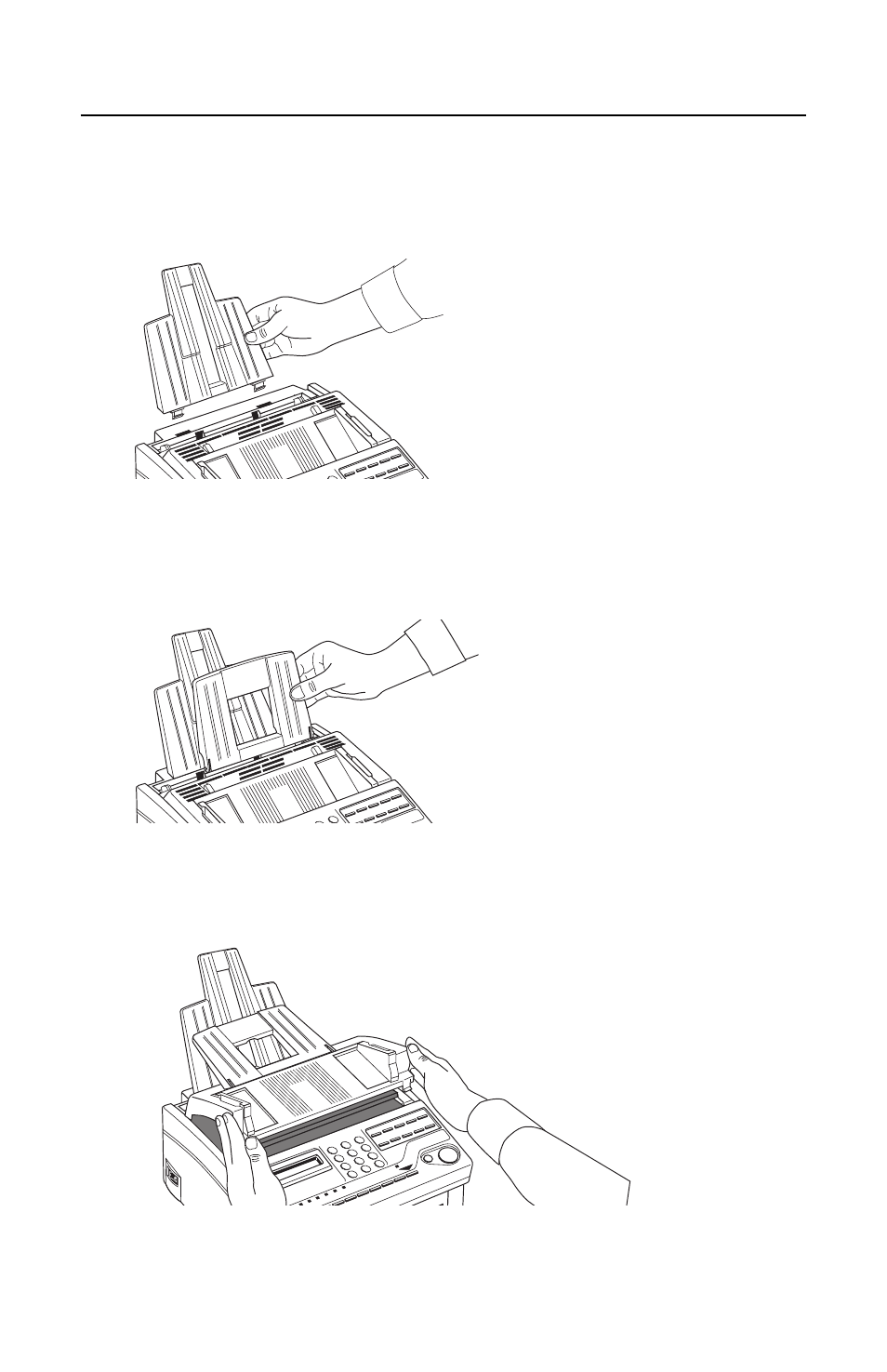 Setting up your mfp machine, Install the paper tray/copy stacker, Install the document tray | Install the toner cartridge | Oki OFFICE 87 User Manual | Page 15 / 40