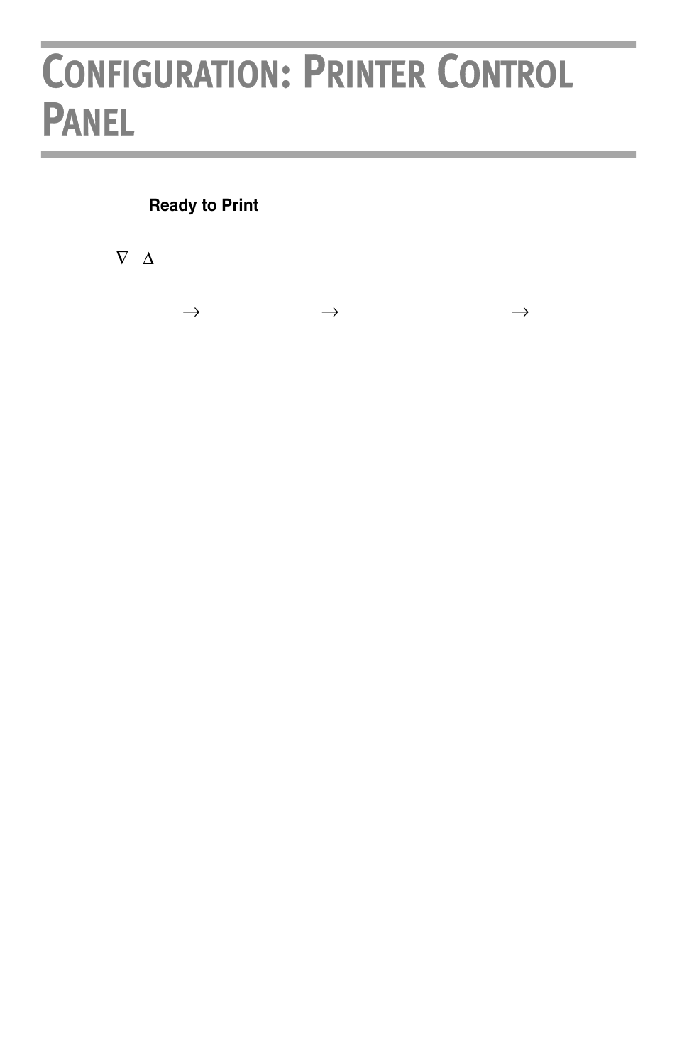 Configuration: printer control panel, Onfiguration, Rinter | Ontrol, Anel | Oki LAN 510W User Manual | Page 41 / 44