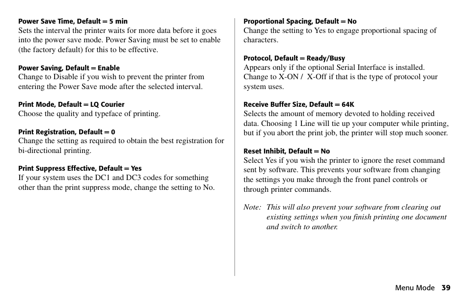 Oki 490 User Manual | Page 39 / 94