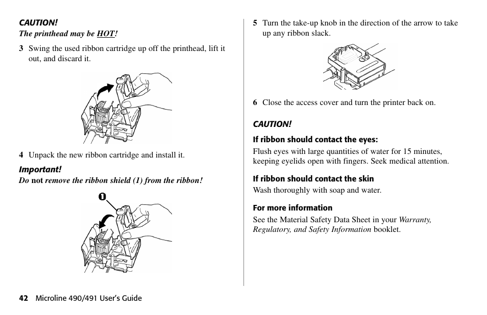 Oki 490 User Manual | Page 42 / 94