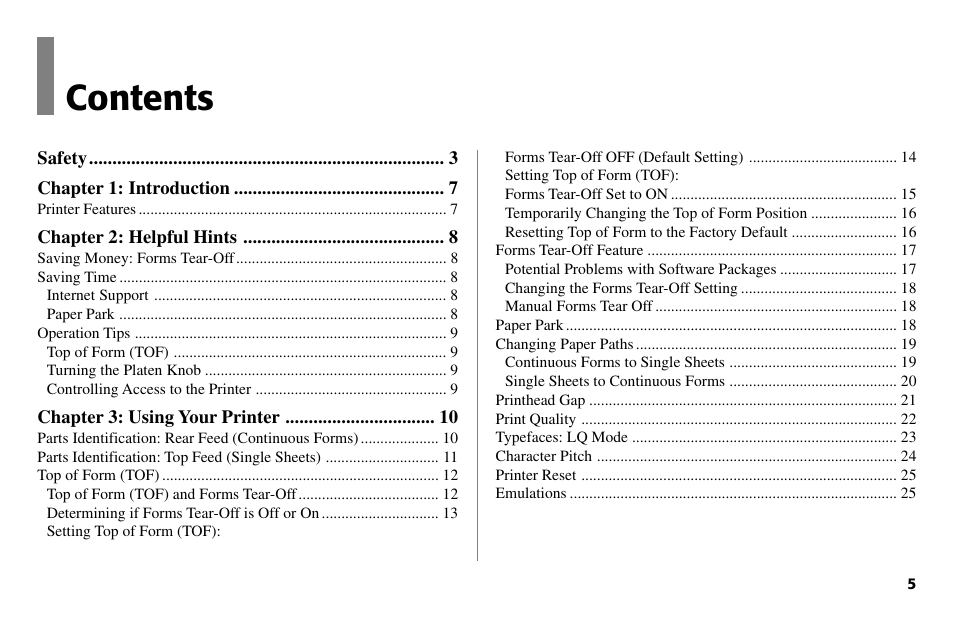 Oki 490 User Manual | Page 5 / 94