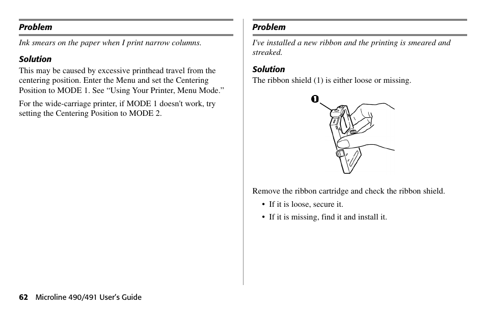 Oki 490 User Manual | Page 62 / 94