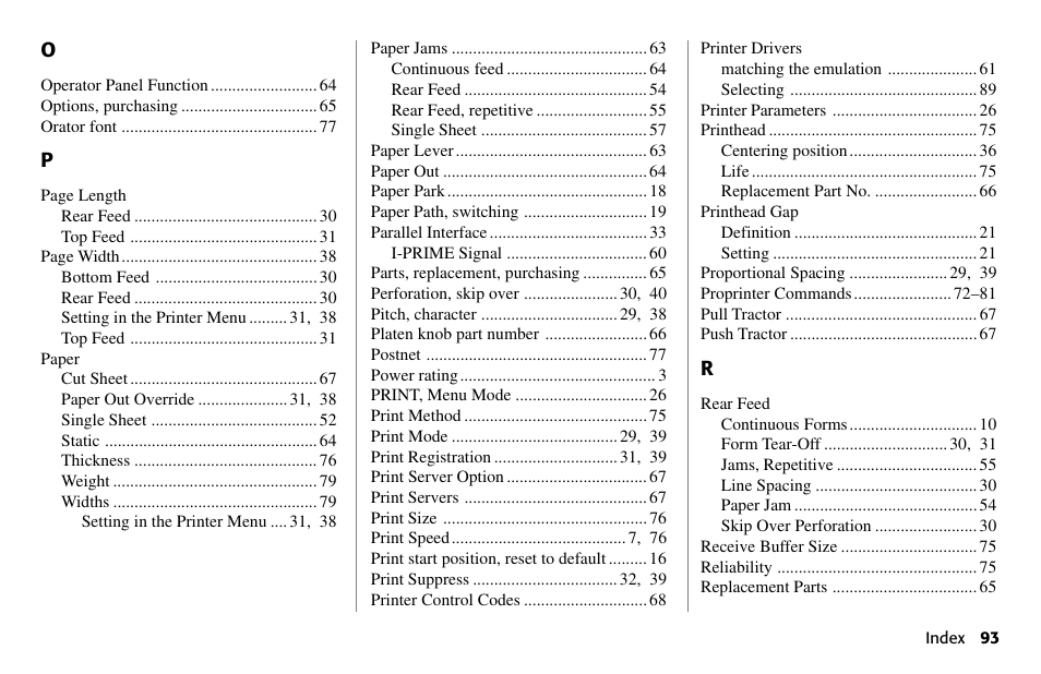 Oki 490 User Manual | Page 93 / 94