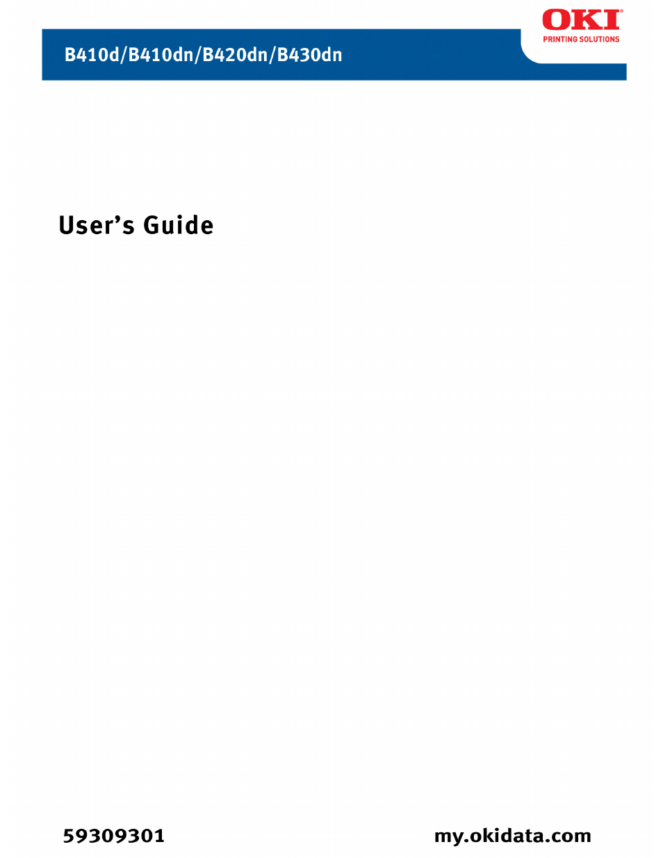 Oki B 410dn User Manual | 84 pages