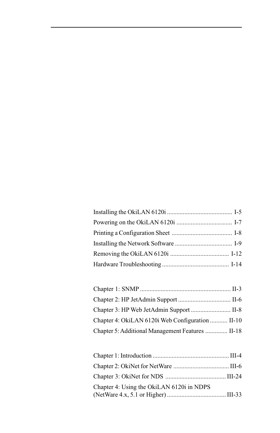 Oki 6120i User Manual | Page 3 / 219